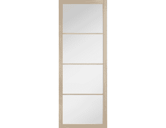 Soho Blonde Oak - Clear Glass Internal Doors