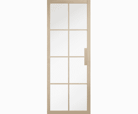 Malvern Blonde Oak - Clear Glass Internal Doors
