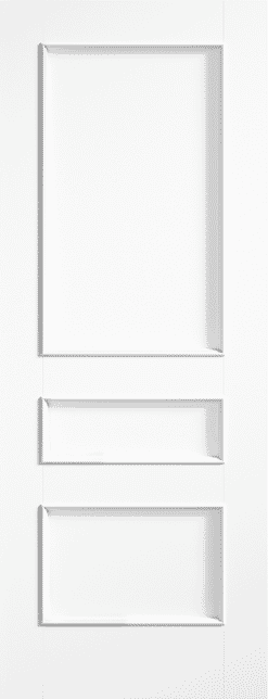 Toledo 3 Panel White Fire Door