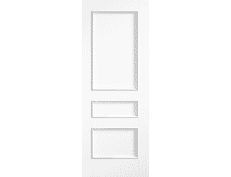 Toledo 3 Panel White Fire Door