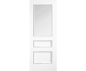 Toledo Clear Glazed White Internal Doors