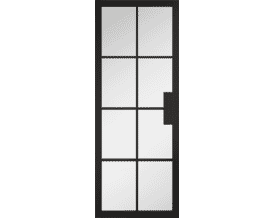 Malvern Black - Clear Glass Internal Doors