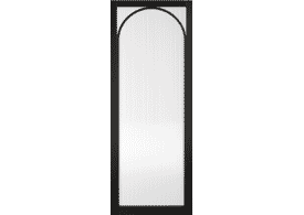 838x1981x35mm (33") Melrose Black - Reeded Glass Internal Doors