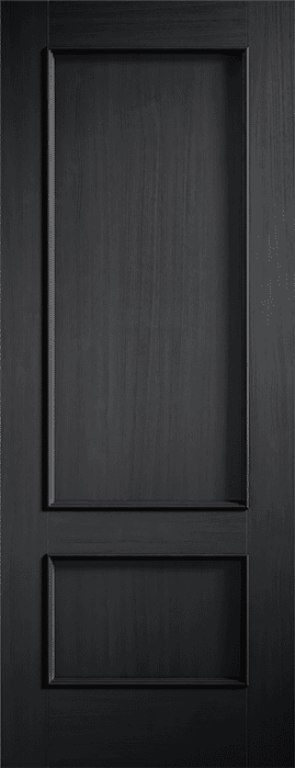 Murcia 2 Panel Black - Prefinished Fire Door
