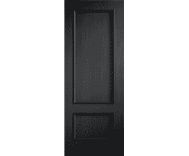 726x2040x44mm Murcia 2 Panel Black - Prefinished Fire Door