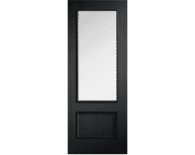 Murcia Clear Glazed Black - Prefinished Internal Doors