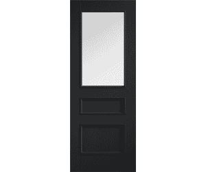 Toledo Clear Glazed Black - Prefinished Internal Doors