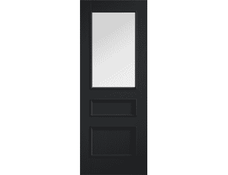 Toledo Clear Glazed Black - Prefinished Internal Doors