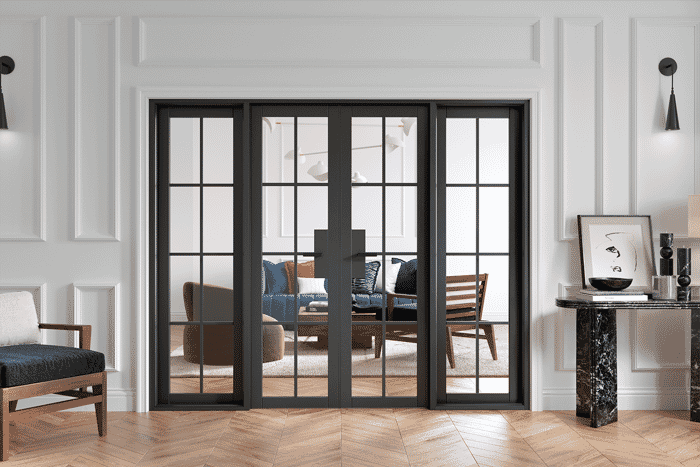 Malvern Black Internal French Doors by LPD