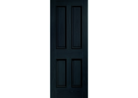 686x1981x44mm (27") Victorian Americano Black Oak 4 Panel Raised Mouldings - Prefinished Internal Doors