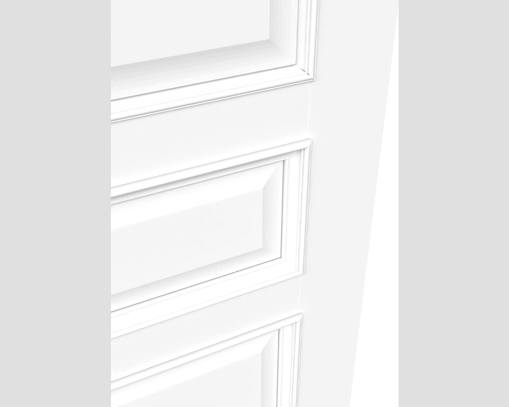 686x1981x44mm (27") Kent White - Prefinished Fire Door