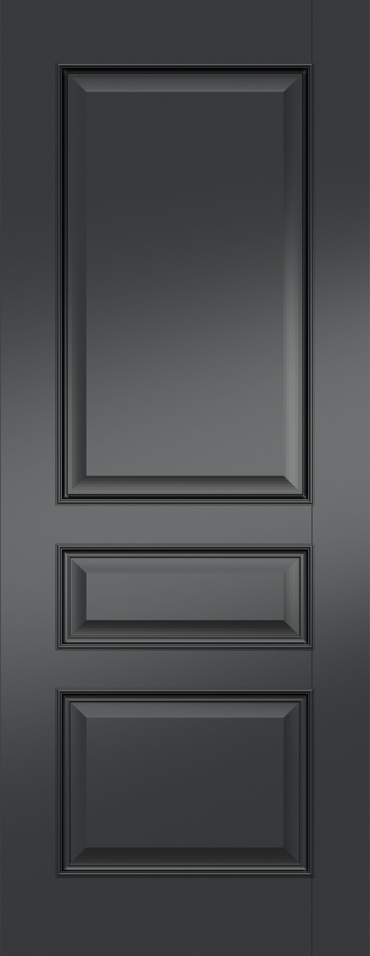 Kent Black - Prefinished Fire Door At Express Doors Direct