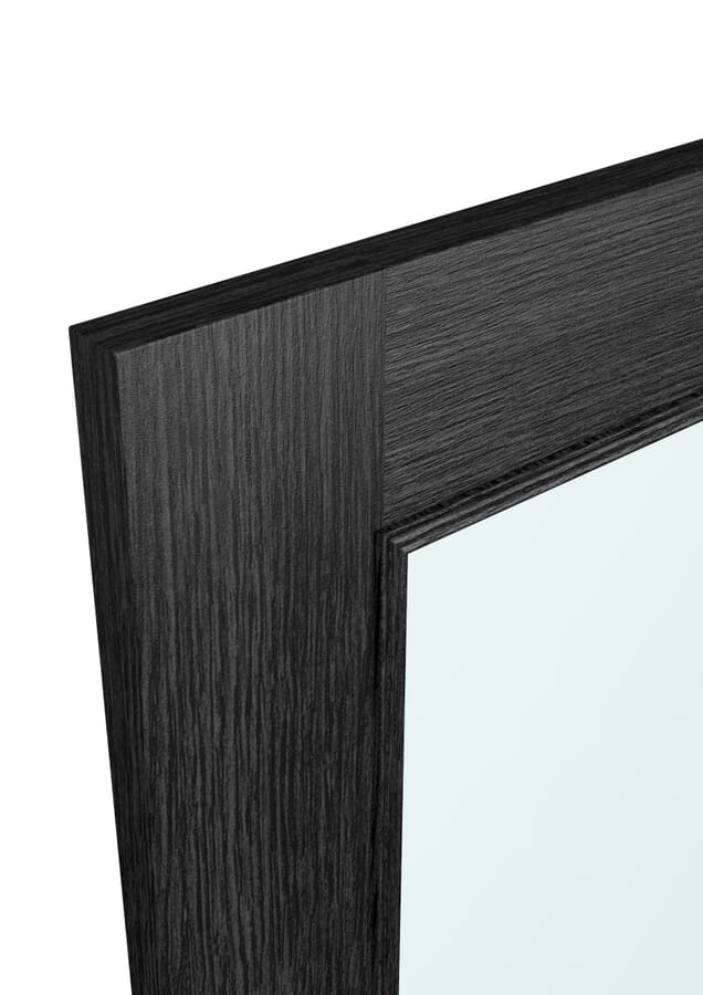 Surrey Black Oak Clear Glass – Prefinished Door