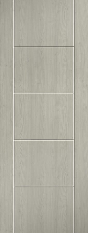 Ladder 5 Panel Light Grey Laminate Door