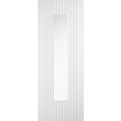 Sydney White Clear Glazed Laminate Door