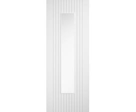 Sydney White Clear Glazed Laminate Internal Doors
