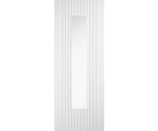 Sydney White Clear Glazed Laminate Internal Doors