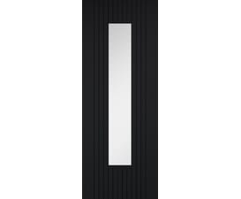 Sydney Black Clear Glazed Laminate Internal Doors