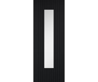 Sydney Black Clear Glazed Laminate Internal Doors