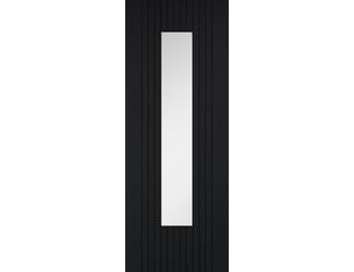 Sydney Black Clear Glazed Laminate Internal Doors