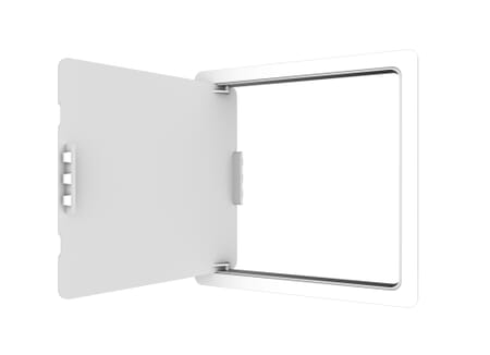 White Plastic Access Panel Inspection Hatch