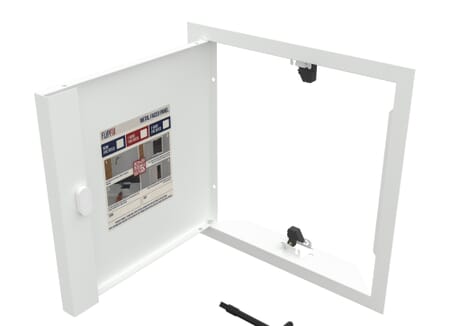 FlipFix White Metal Access Panel Inspection Hatch