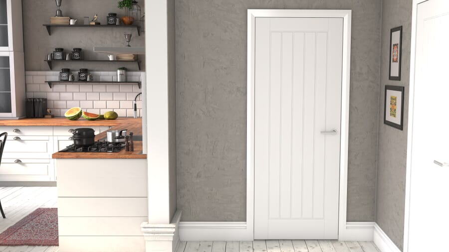 White Smooth Mexicano Door