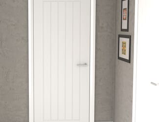 White Smooth Mexicano Moulded Internal Doors