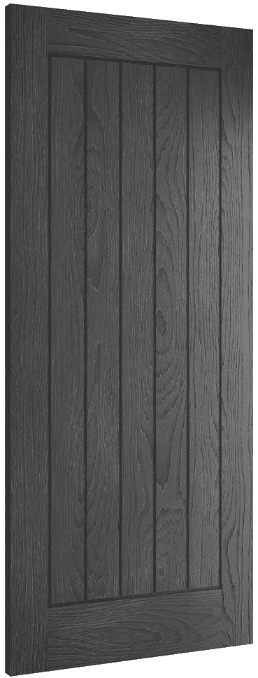 686x1981x44mm (27") Ely Brushed Black Oak - Prefinished Internal Doors