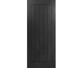 Ely Brushed Black Oak - Prefinished Internal Doors
