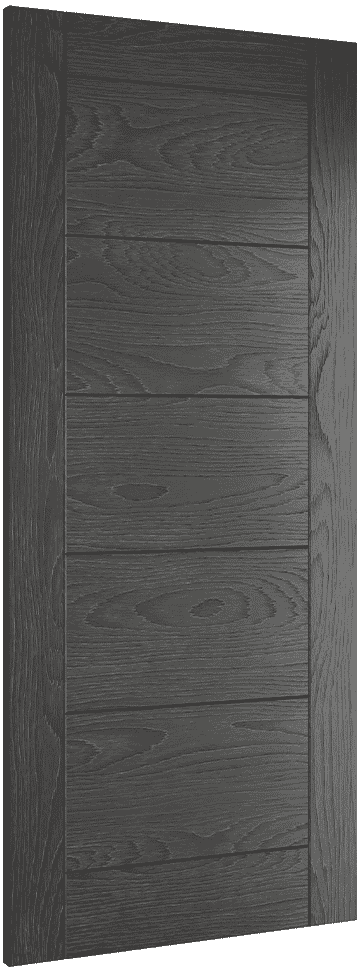 610x1981x35mm (24") Seville Brushed Black Oak - Prefinished Internal Doors