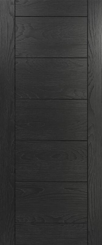 Seville Brushed Black Oak - Prefinished Internal Doors