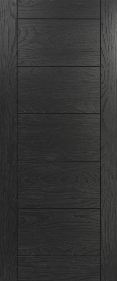 Seville Brushed Black Oak – Prefinished Fire Door