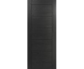 Seville Brushed Black Oak - Prefinished Internal Doors
