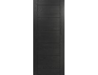 Seville Brushed Black Oak - Prefinished Internal Doors