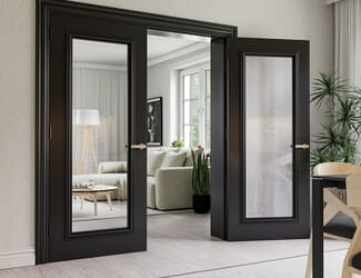 Blenheim Black Glazed - Prefinished Internal Doors
