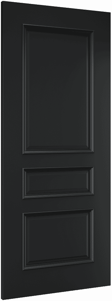 686x1981x44mm (27") Windsor Black - Prefinished Fire Door