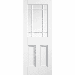 Downham White 9L Clear Glass Door