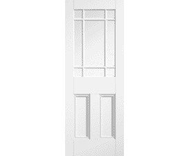 Downham White 9L Clear Glass Internal Doors