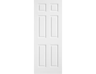 Regency Textured 6 Panel White Primed Moulded Fire Door