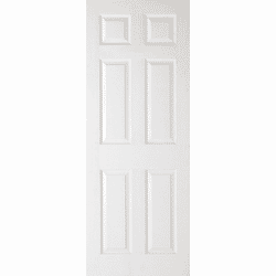 Regency White Textured 6 Panel Door