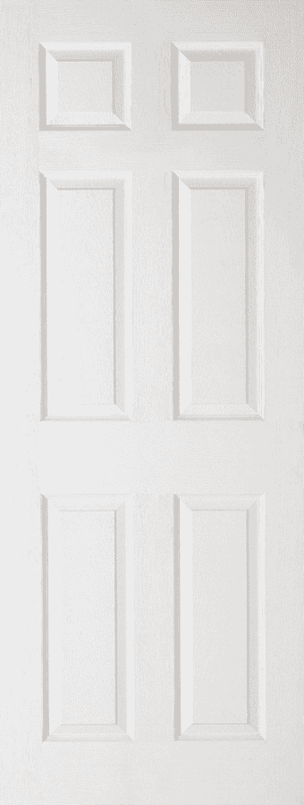 Regency White Textured 6 Panel Door