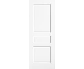 White 3 Panel Textured Internal Doors