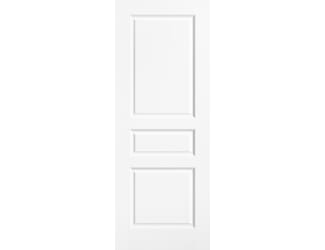 White 3 Panel Textured Internal Doors