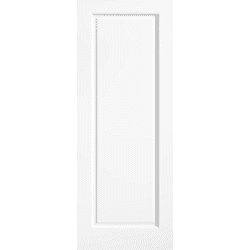 White 1 Panel Smooth Door