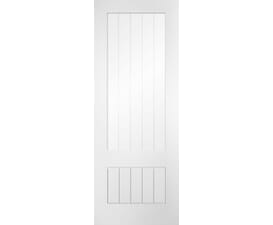 Farley White Clear Glass with Frosted Lines Internal Doors