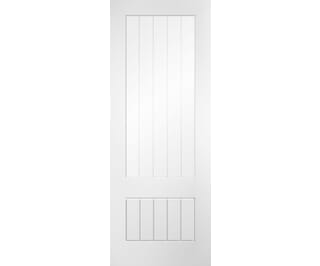 Farley White Clear Glass with Frosted Lines Internal Doors