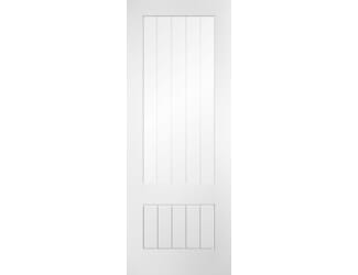 Farley White Clear Glass with Frosted Lines Internal Doors