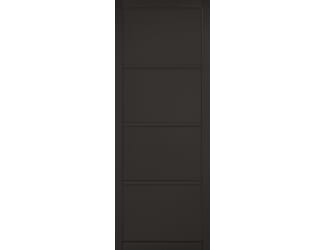 Essentials Industrial Black 4 Panel Internal Doors