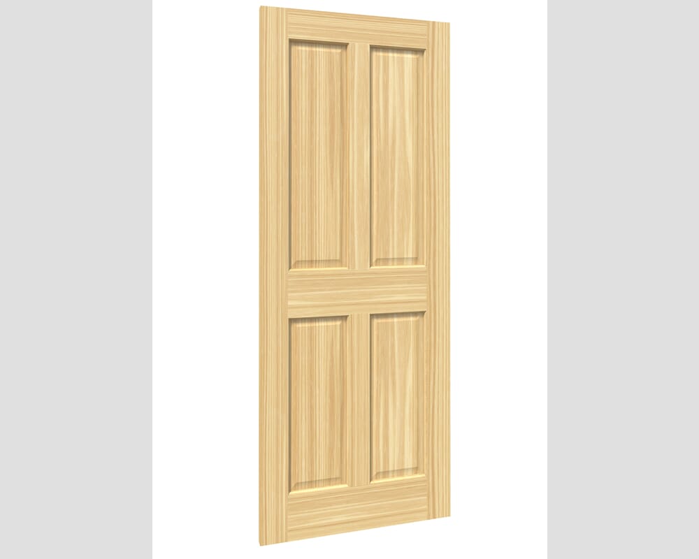 762x1981x35mm (30") Traditional Victorian Pine 4 Panel Internal Doors